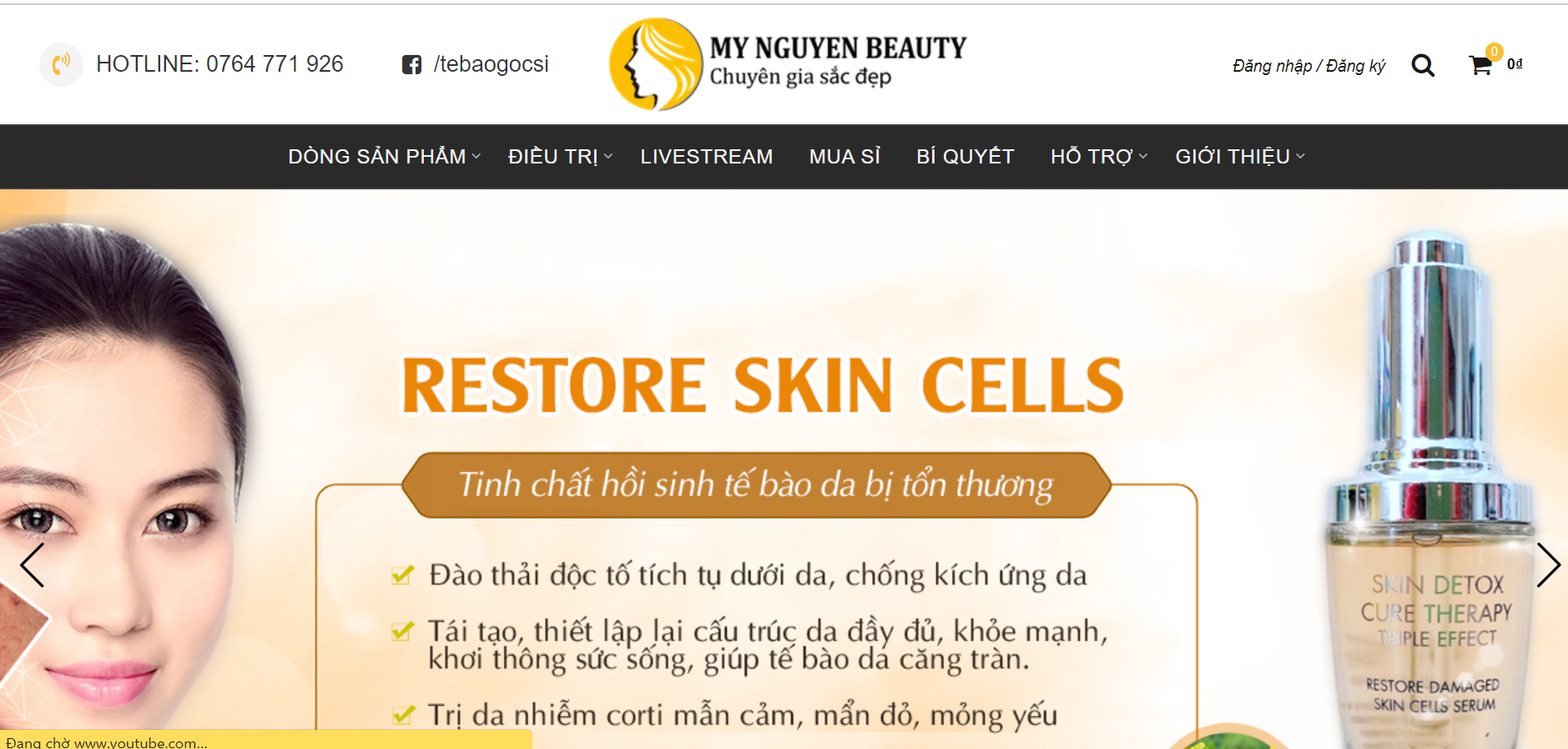 Mynguyenbeauty phân phối Skin therapy Couperose Cream